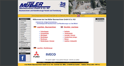 Desktop Screenshot of baumaschinen-mueller.de